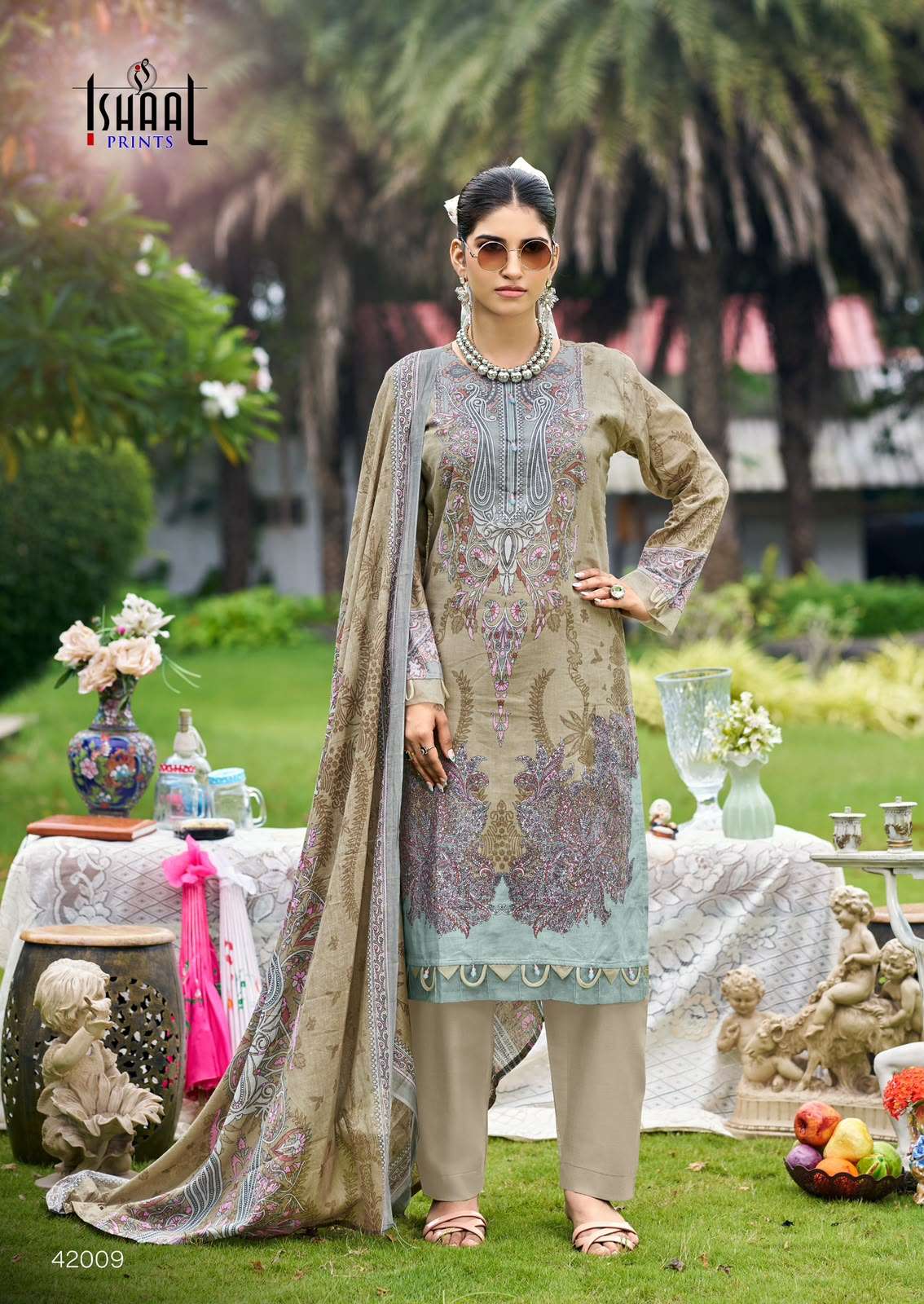 ISHAAL PRINTS GULMOHAR VOL 42 LAWN COTTON SALWAR SUIT WITH COTTON DUPATTA SET EXPORT ISHAAL PRINTS GULMOHAR VOL 42 LAWN COTTON SALWAR SUIT WITH COTTON DUPATTA SET EXPORT